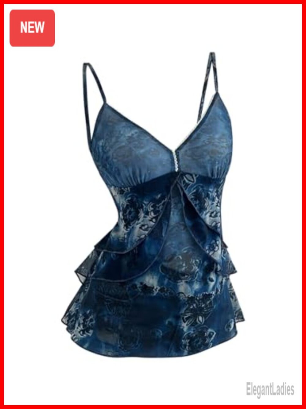 Women's Floral Mesh Tank Top Y2K Crop Going Out Cute Slim Fit